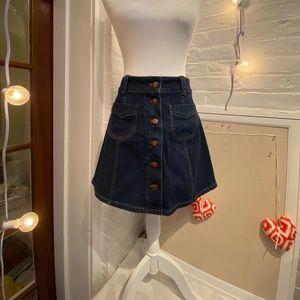 Madewell mini denim skirt